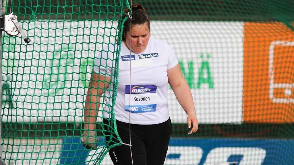 Silja Kosonen heitti selvällä erolla Euroopan mestariksi.