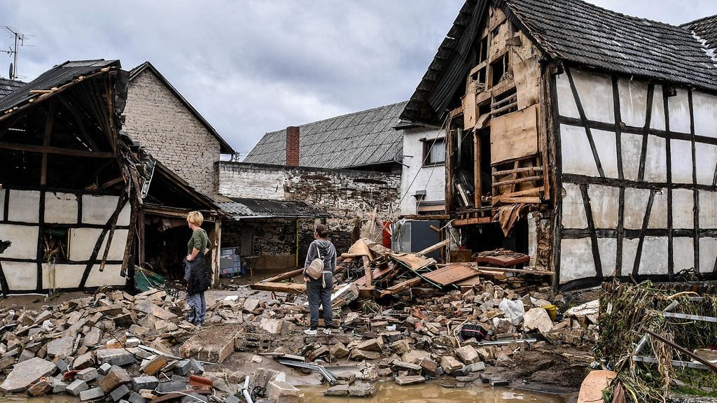 Tulvakuva Saksan Schuldista.