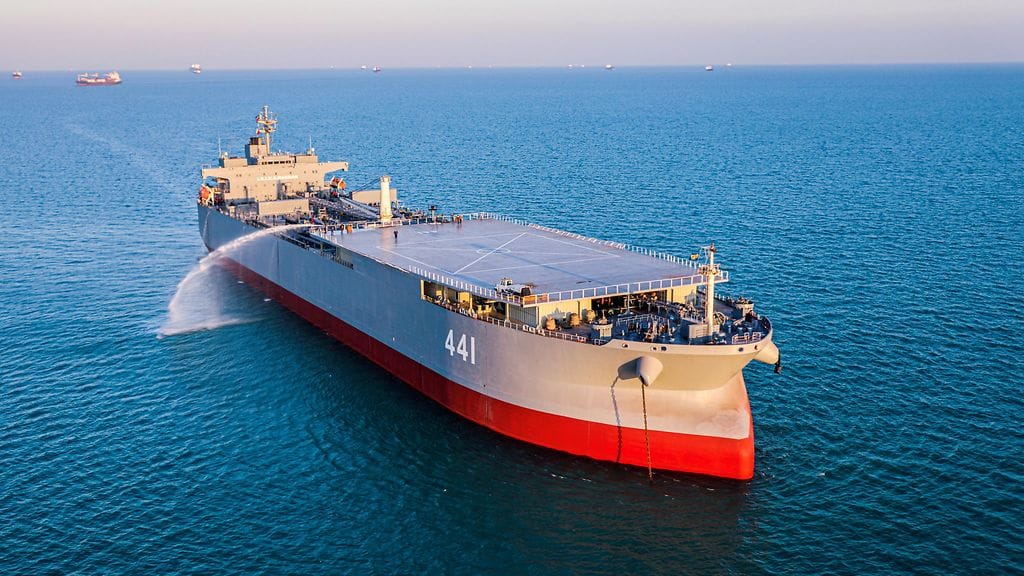 Makran-alus kuvattuna tammikuussa.