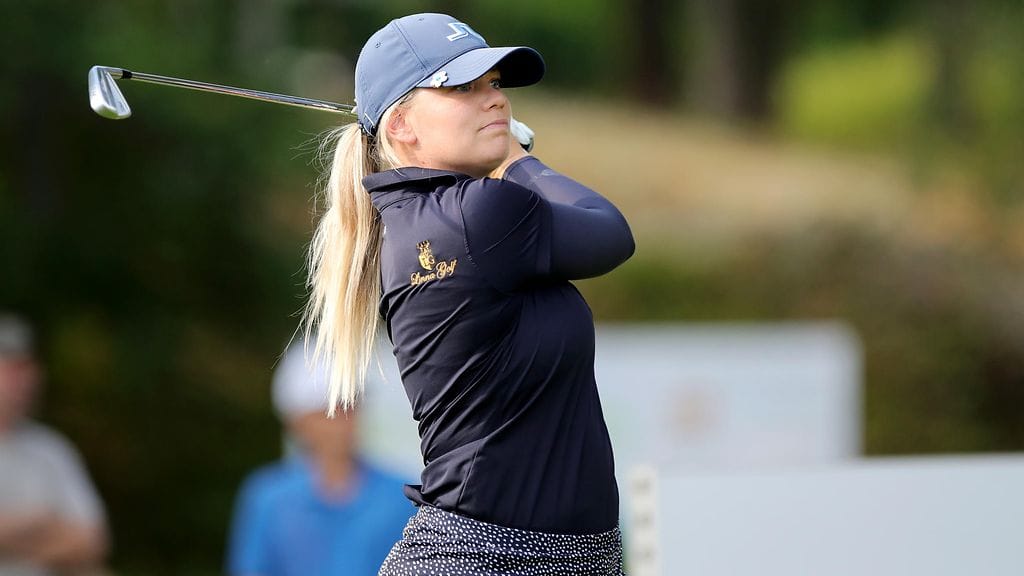 Matilda Castren jatkaa hyviä otteitaan golfin majorturnauksessa Ranskassa.
