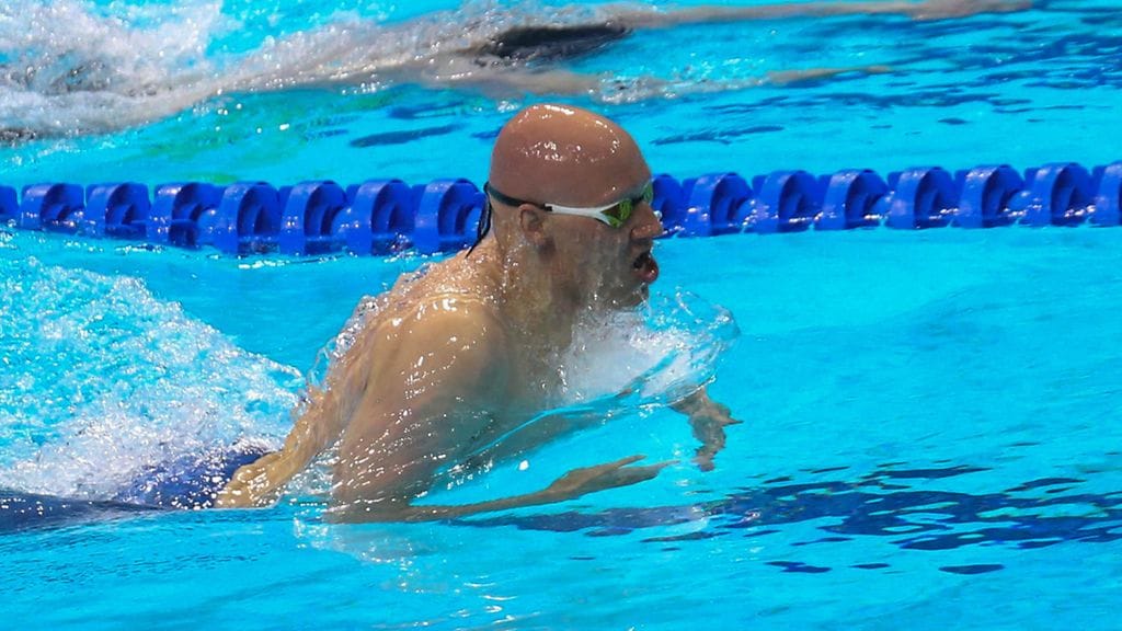 Matti Mattsson jäi kolme sadasosaa 100 metrin rintauinnin alkuerissä.