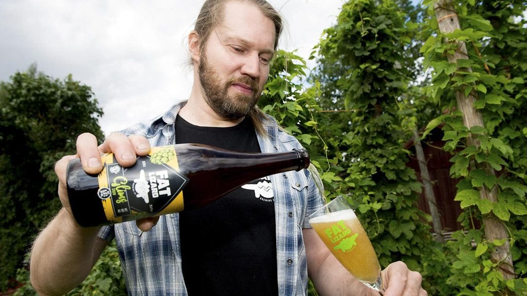 Fat Lizard -pienpanimon perustajajäsen Tuomas Koskipää.