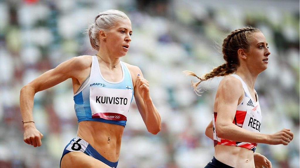 Sara Kuivisto eteni Tokion 800 metrillä välieriin.