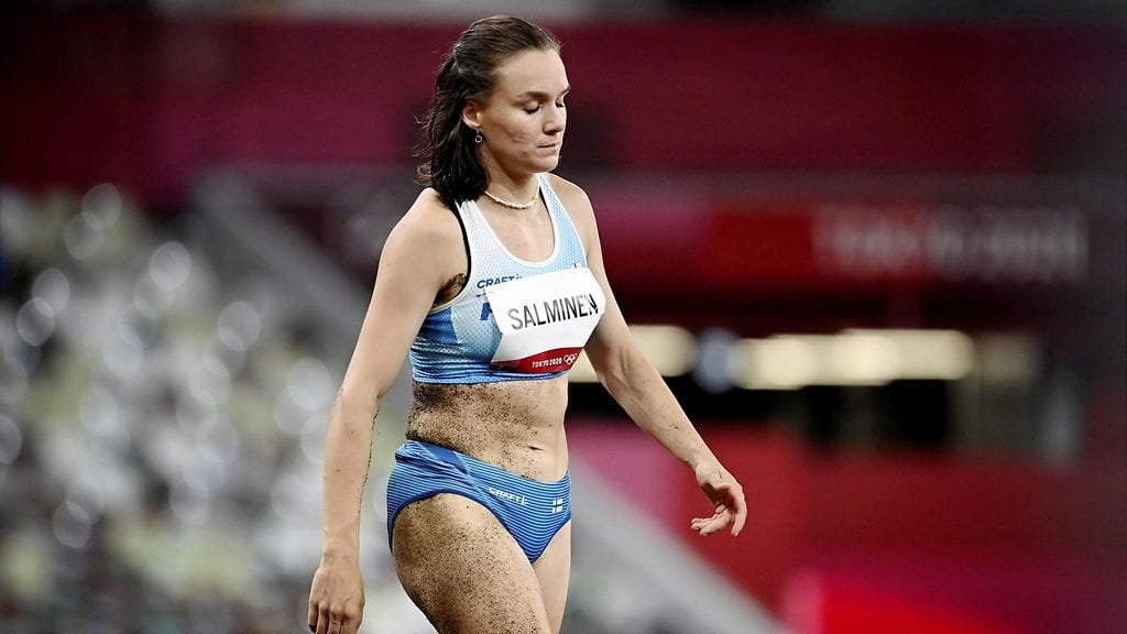 Senni Salminen oli silminnähden pettynyt olympiakarsinnassa.