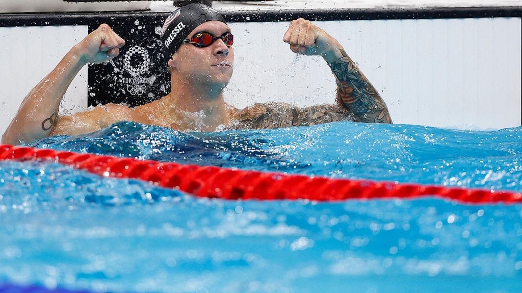 Caeleb Dressel on Tokion olympialaisten uintikunkku.
