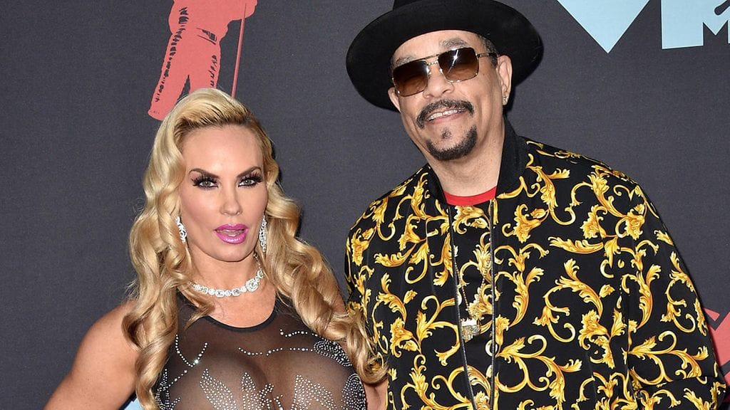 Coco Austin ja Ice T punaisella matolla.