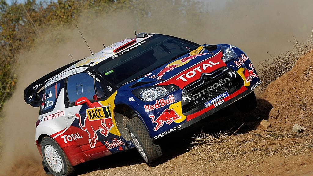 Sebastien Loeb vauhdissa Espanjan soraosuudella.