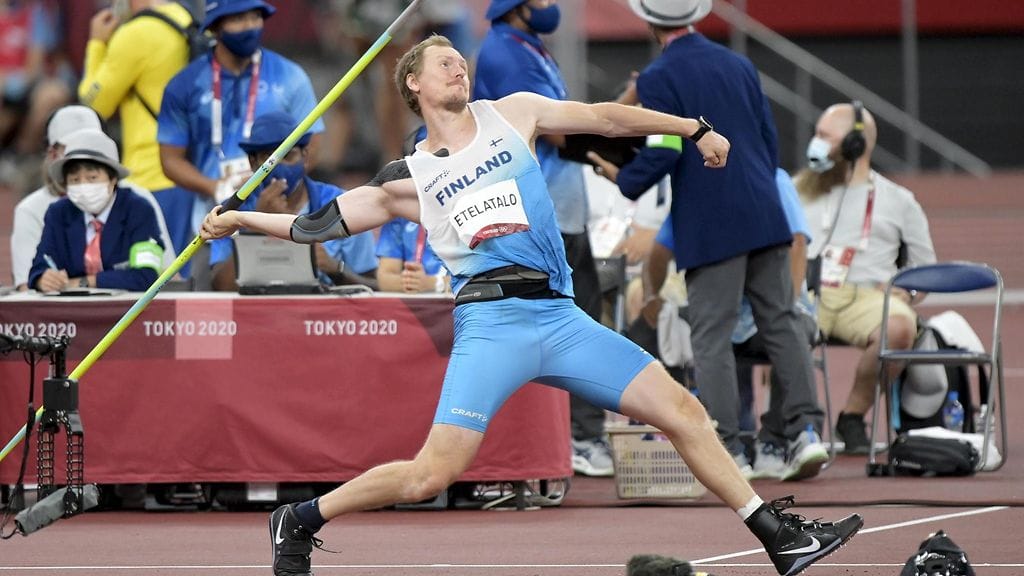 Lassi Etelätalo heitti keihäsfinaalin kahdeksanneksi.
