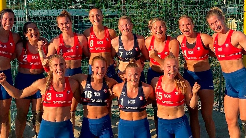 Norjan joukkue pelasi EM-kisojen pronssiottelussa sortseissa ja sai sakot.