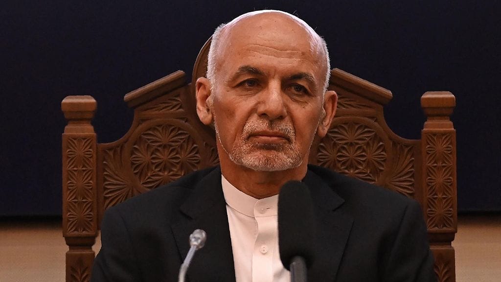 Afganistanin presidentti Ashraf Ghani heinäkuussa.