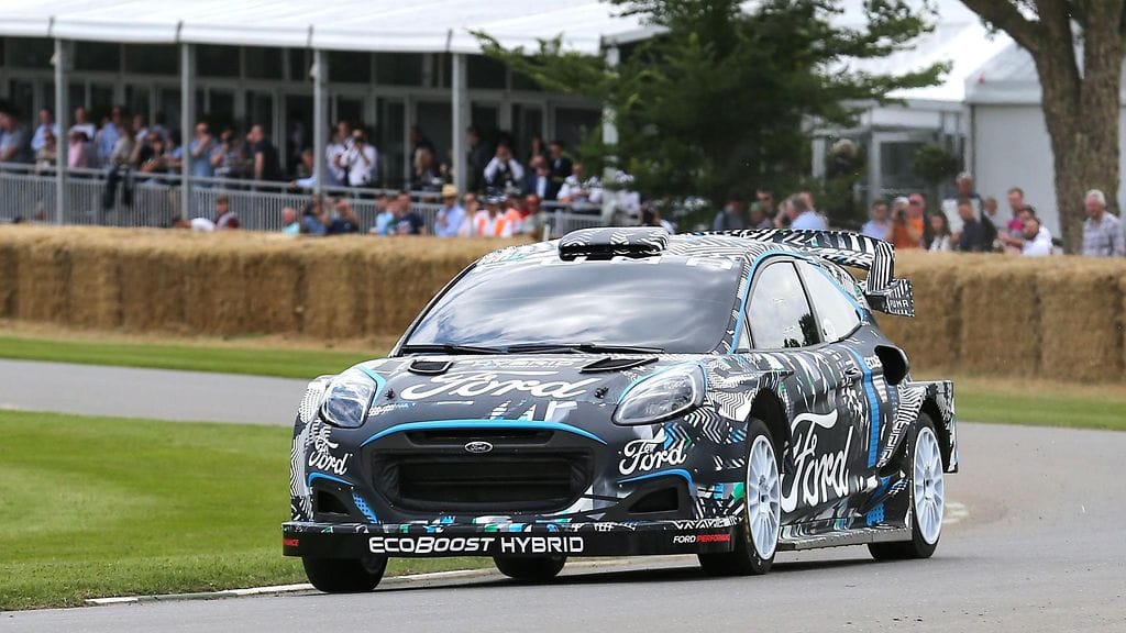 Heinäkuussa Ford Puma Rally1 -autoa esiteltiin Isossa-Britanniassa Festival of Speed -tapahtumassa.