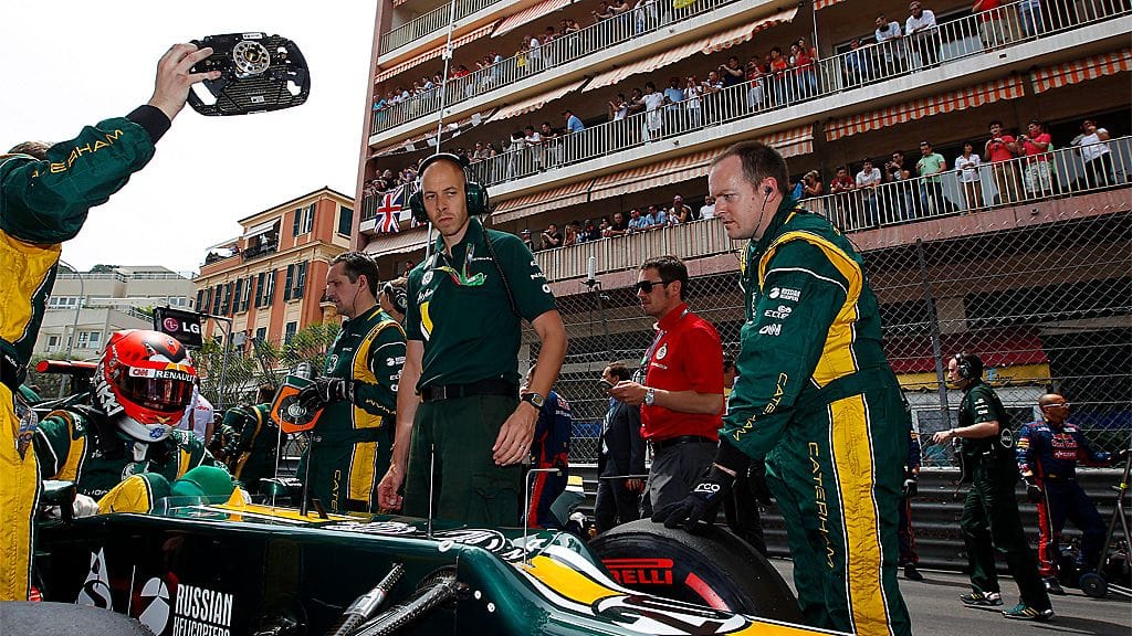Heikki Kovalainen Monacon lähtöruudukossa