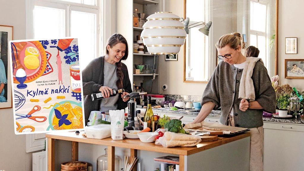 Elina Ylitervon ja Hanna Gullichsenin Kylmä nakki -kirjassa kannustetaan stressittömään ruoanlaittoon lapsiperhearjessa.