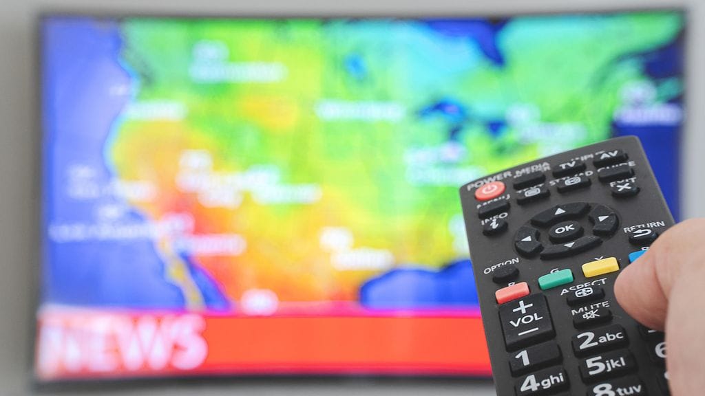 Säälähetys sai odottamattoman käänteen. Kuvituskuva.