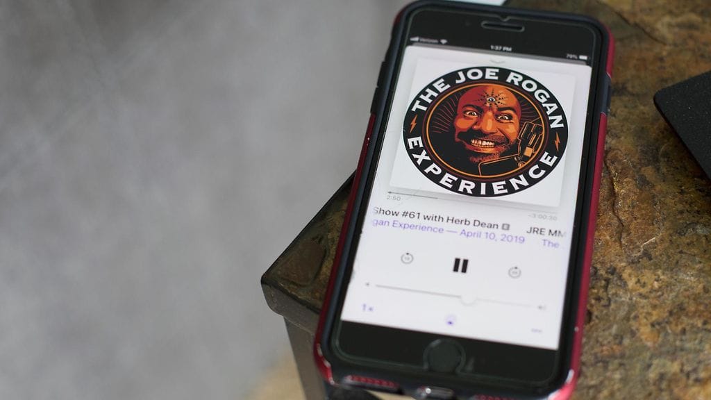 Roganin podcast on erittäin suosittu.