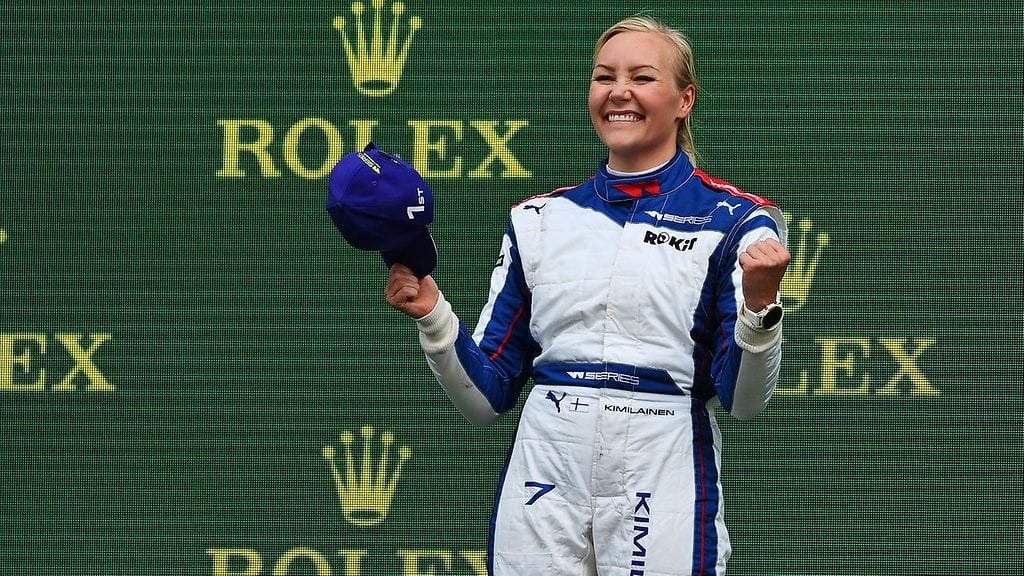 Emma Kimiläinen juhli voittoa viime viikonloppuna Belgiassa.