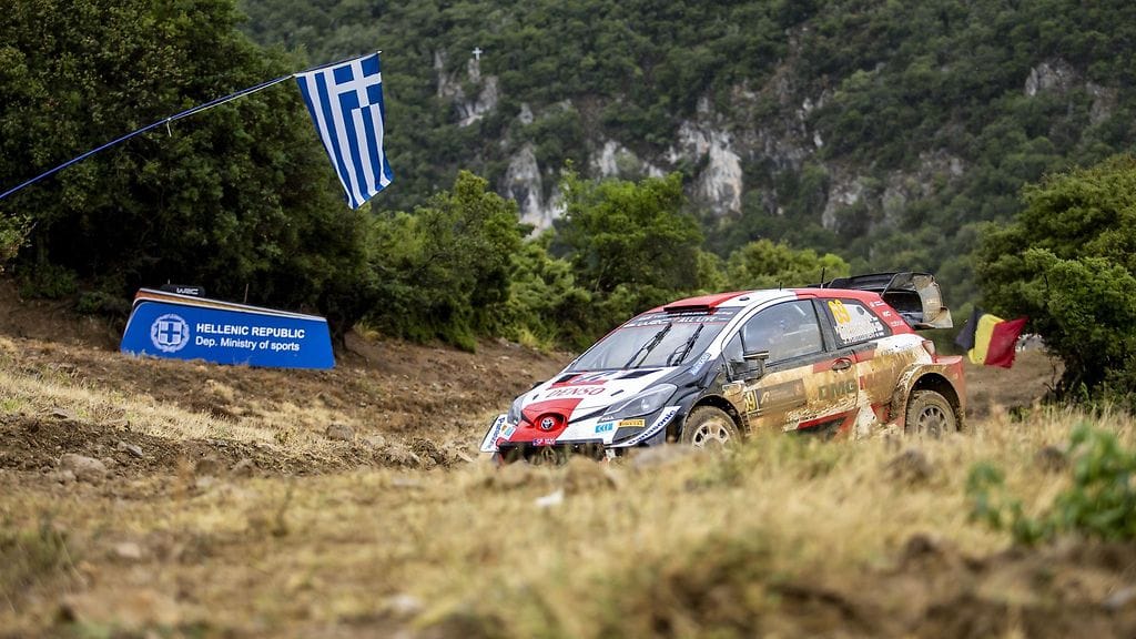 Kreikan MM-ralli etenee Kalle Rovanperän komennossa.