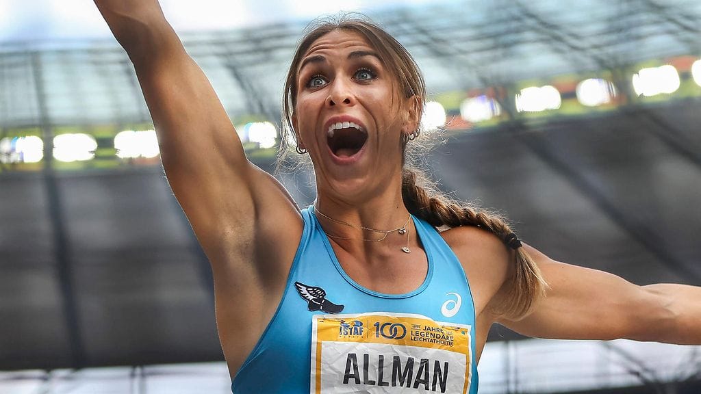 Valarie Allmanin ilme oli häkeltynyt hirmuheiton 71,16 hänelle tuoneessa ISTAF Berlin -kilpailussa.