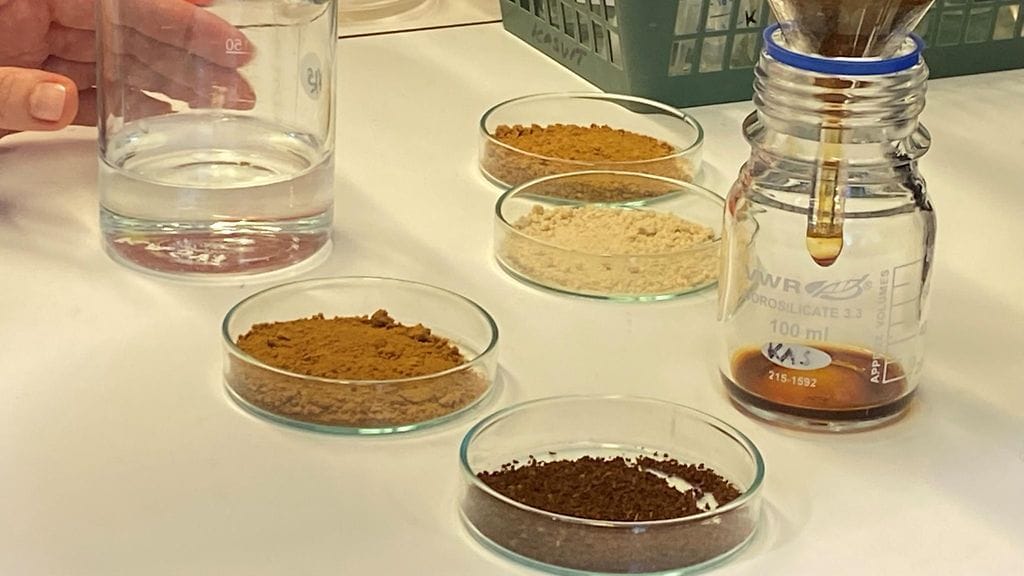 VTT, kahvi, laboratorio