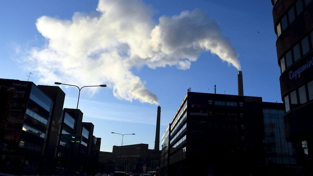 Helenin Salmisaaren voimalaitos 17. helmikuuta 2021 Helsingissä.