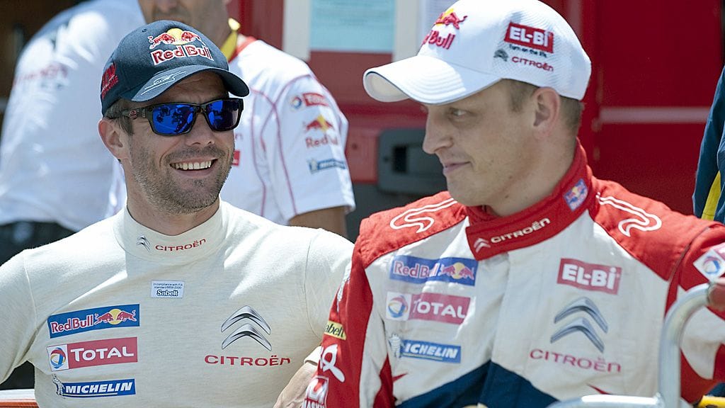 Sebastien Loeb ja Mikko Hirvonen.