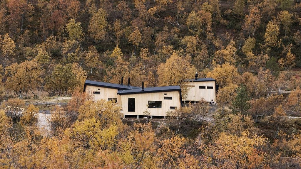 Rautulammen uusi autio- ja varaustupa Urho Kekkosen kansallispuistossa.