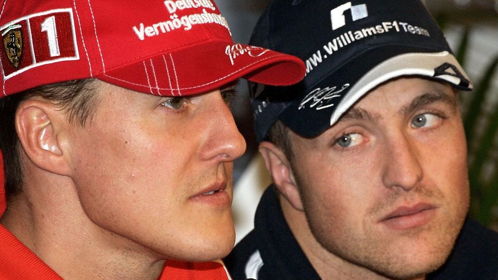 Ralf (oik.) ja Michael Schumacher ajoivat aikoinaan samaan aikaan F1-sarjassa.