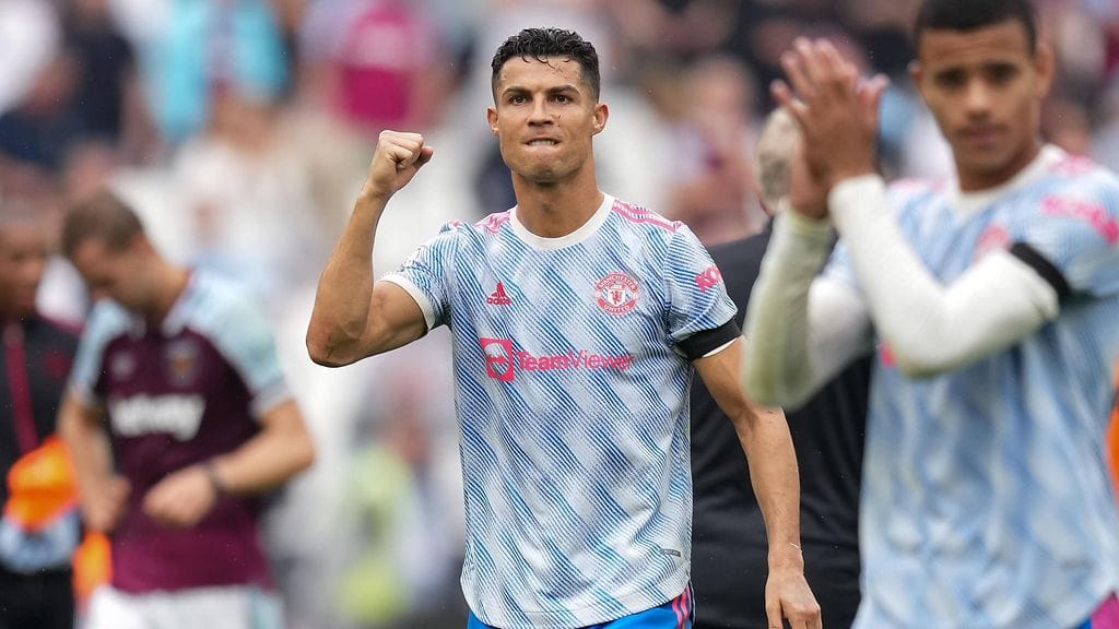 Cristiano Ronaldo maalasi ja juoksi kovaa West Hamia vastaan.