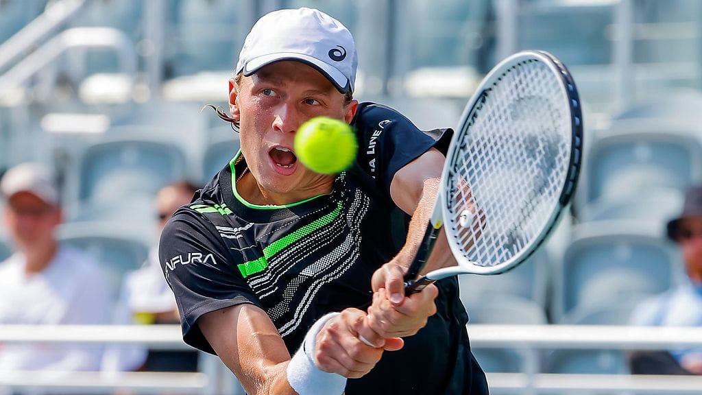 Emil Ruusuvuori tositoimissa Atlantassa viime kesänä.