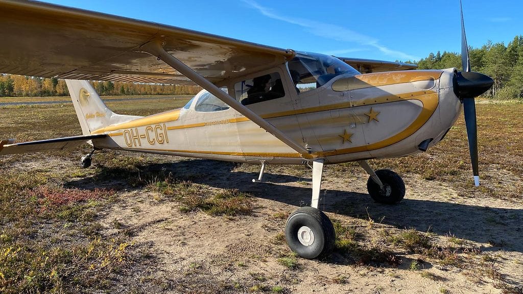 Pieni Cessna on ollut Timo Rannan harrastuskäytössä muutaman vuoden.