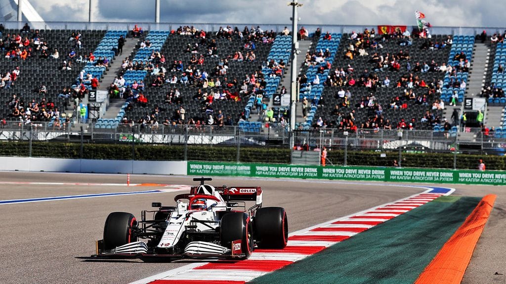 Kimi Räikkönen sijoittui Venäjän GP:ssä kahdeksanneksi.