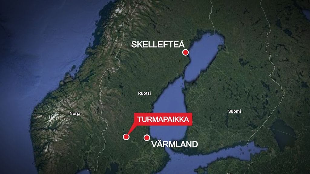 Ruotsi-lentoturma-kartta-300921