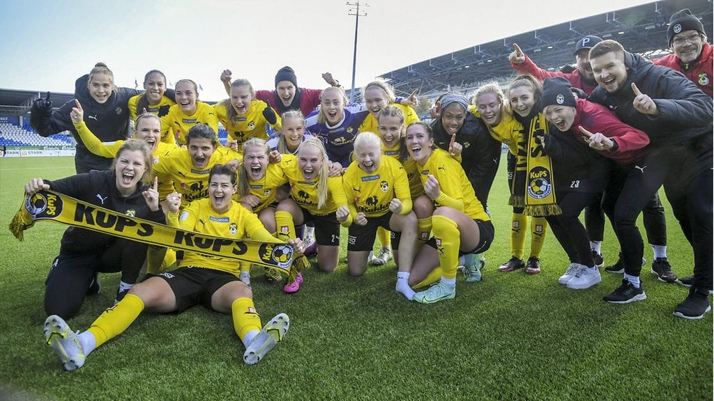 KuPS nappasi seurahistoriansa ensimmäisen jalkapallon naisten Suomen mestaruuden.