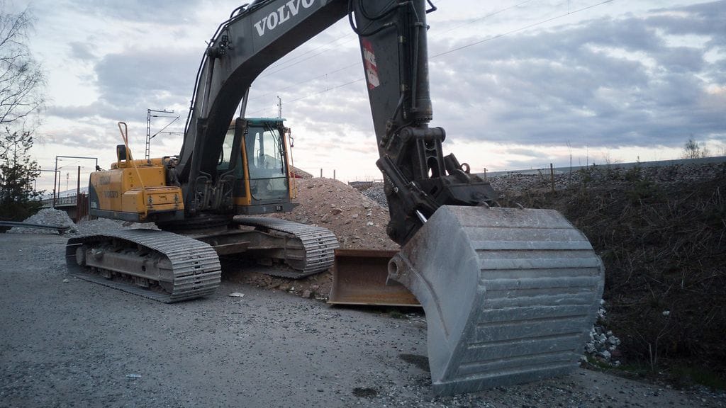 Kuvituskuva kaivinkoneesta.