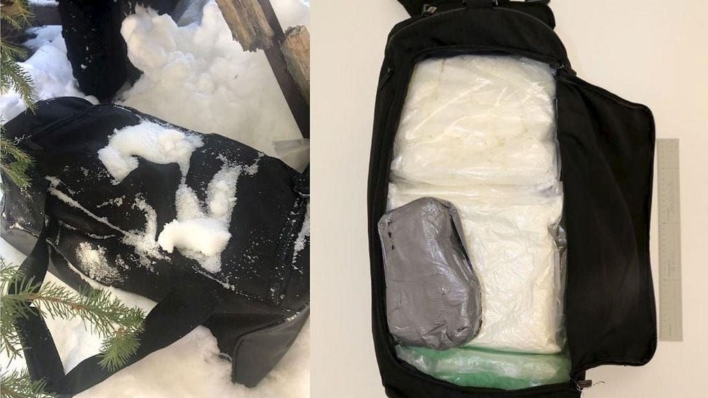 Syytekohtia on 33, joista 22 koskee törkeitä huumausainerikoksia. Poliisin handout-kuva esitutkinnan yhteydessä takavarikoidusta kassista.