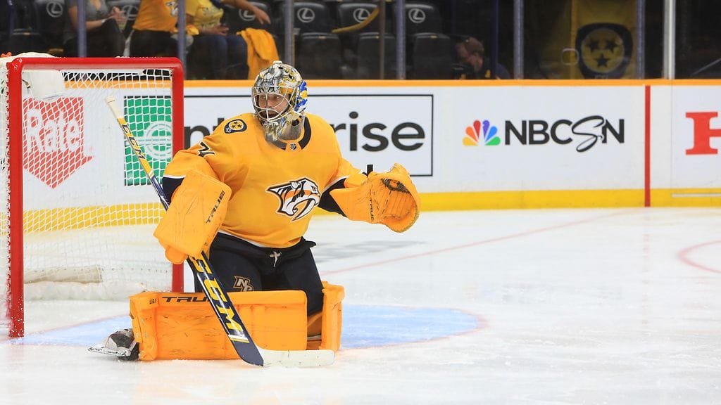 Juuse Saros oli vahvassa vireessä yön harjoitusottelussa.