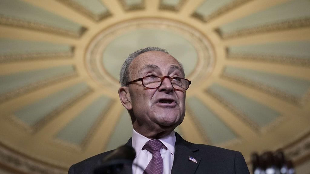 Senaatin enemmistöjohtaja, demokraattien Chuck Schumer.