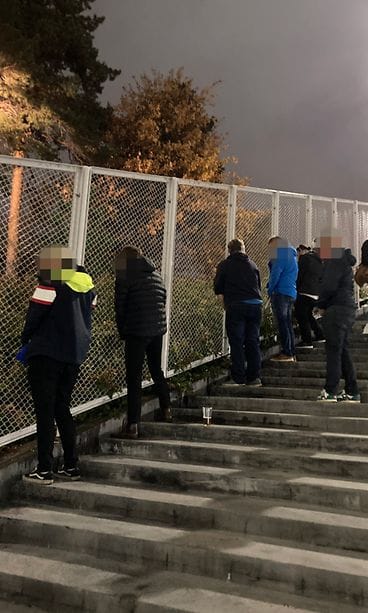 pekka mäntylan kuva stadion ruuhka