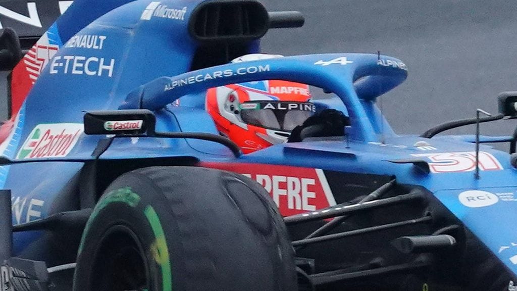 Esteban Ocon pääsi maaliin ilman ainuttakaan varikkopysähdystä.