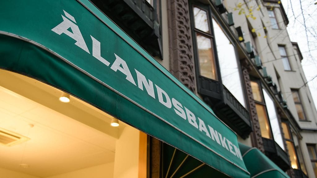 Ålandsbankenin konttori Helsingissä.