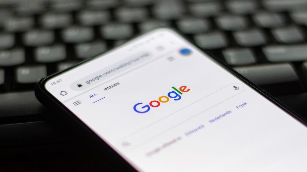 Googlen hakukoneesta saadut tulot kasvoivat neljänneksen aikana. Kuvituskuva.