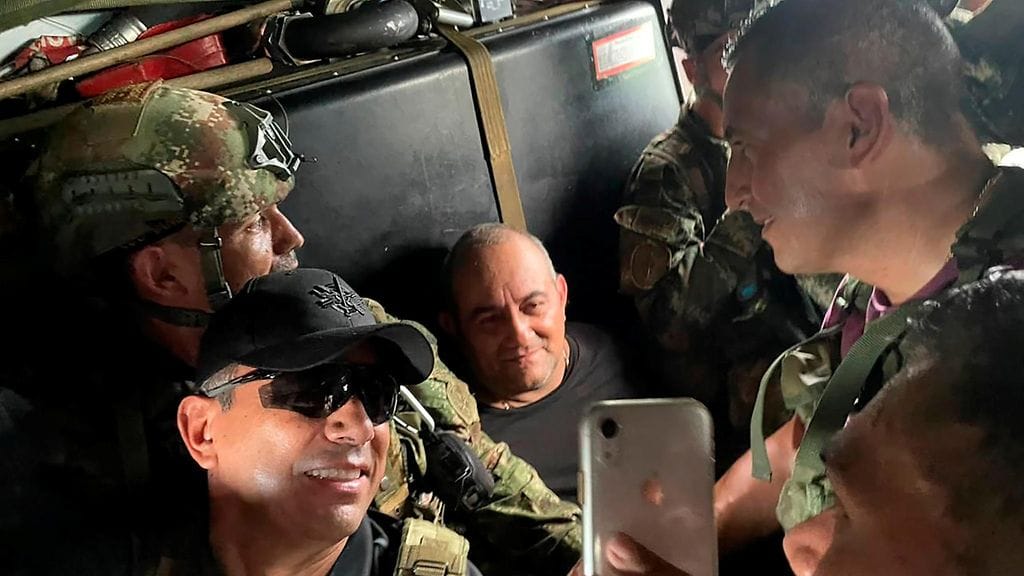 Huumepomo Dairo Antonio Usuga David, lempinimeltään Otoniel, pidätettiin Kolumbiassa.