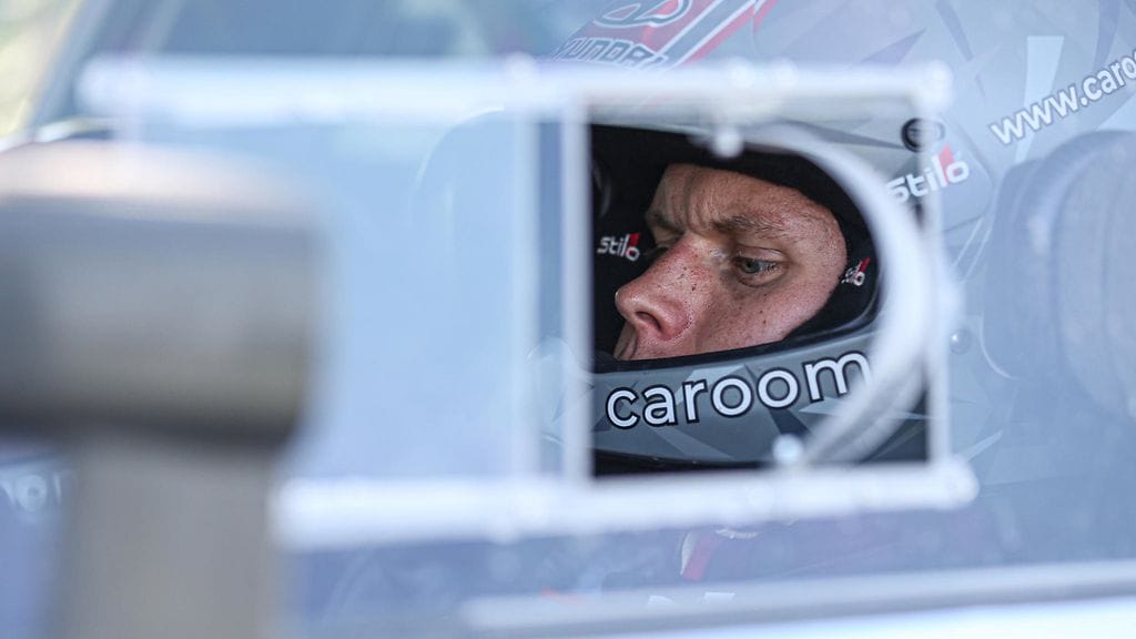 Ott Tänak Viron MM-rallissa heinäkuussa 2021.