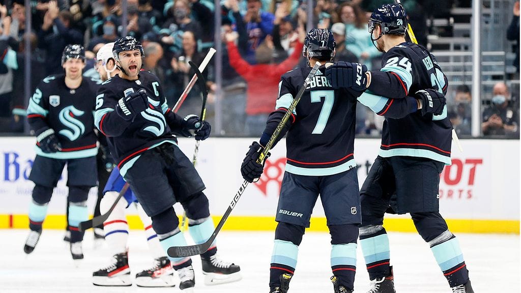 Seattle Kraken pääsi juhlimaan Montreal Canadiensia vastaan.