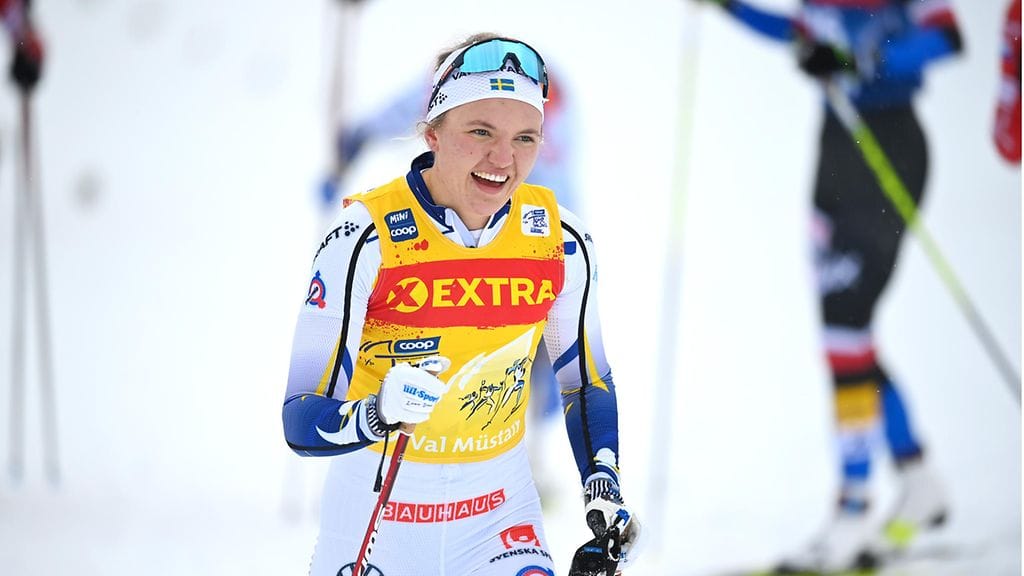 Linn Svahn kaatui rajusti viime kauden Ulricehamnin kisassa.