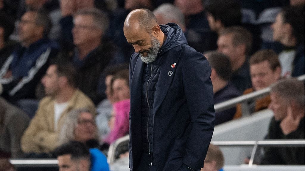 Nuno Espírito Santo sai lähteä Tottenhamista heikon alkukauden jälkeen.