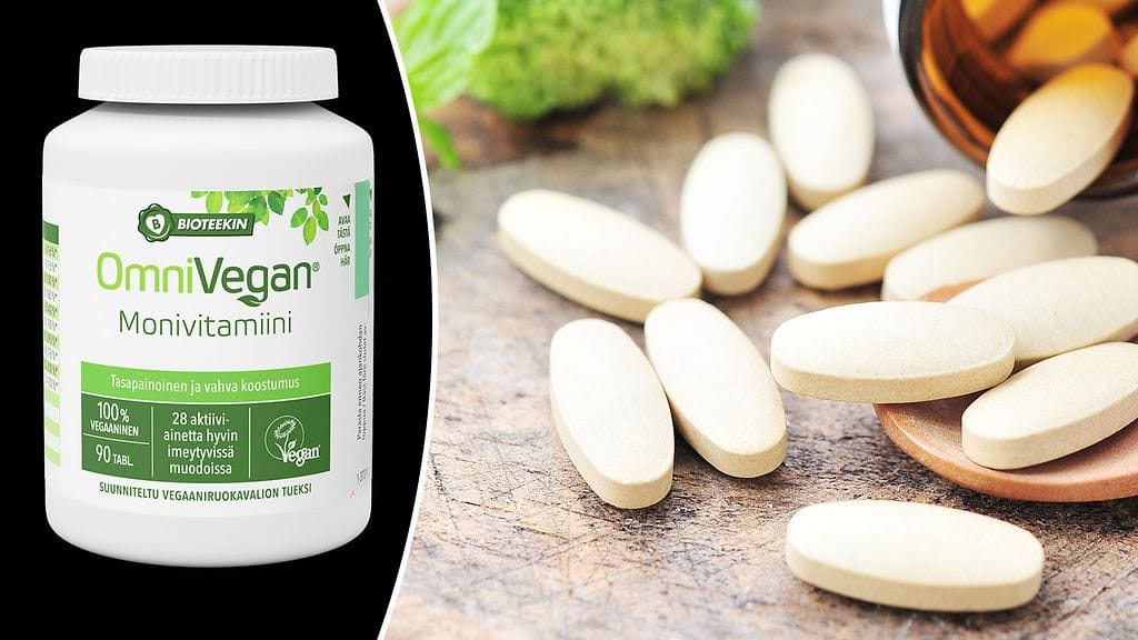 OmniVegan-monivitamiineja vedetään myynnistä. Tablettikuva kuvituskuva.