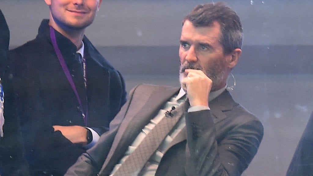 Roy Keane seurasi Manchester Unitedin ja Cityn välistä ottelua Sky Sportsin asiantuntijana.