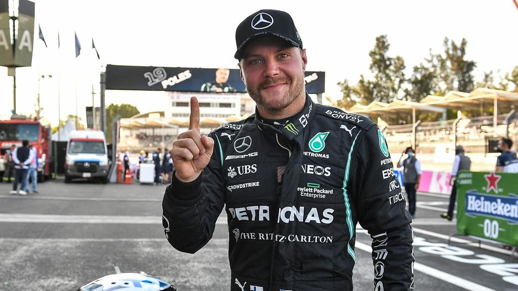 Valtteri Bottas oli Meksikon GP:n aika-ajojen ykkönen.