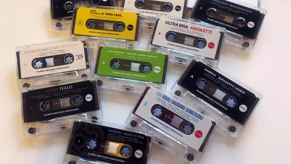 Kasetteja myydään jälleen. Kuva Levykauppa Äx